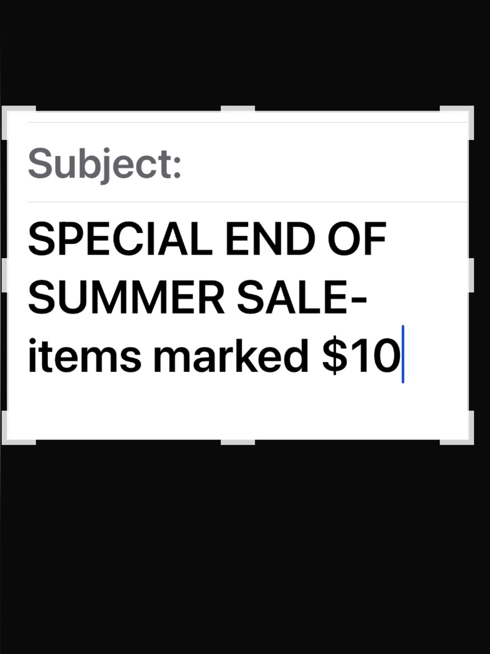 Items marked $10